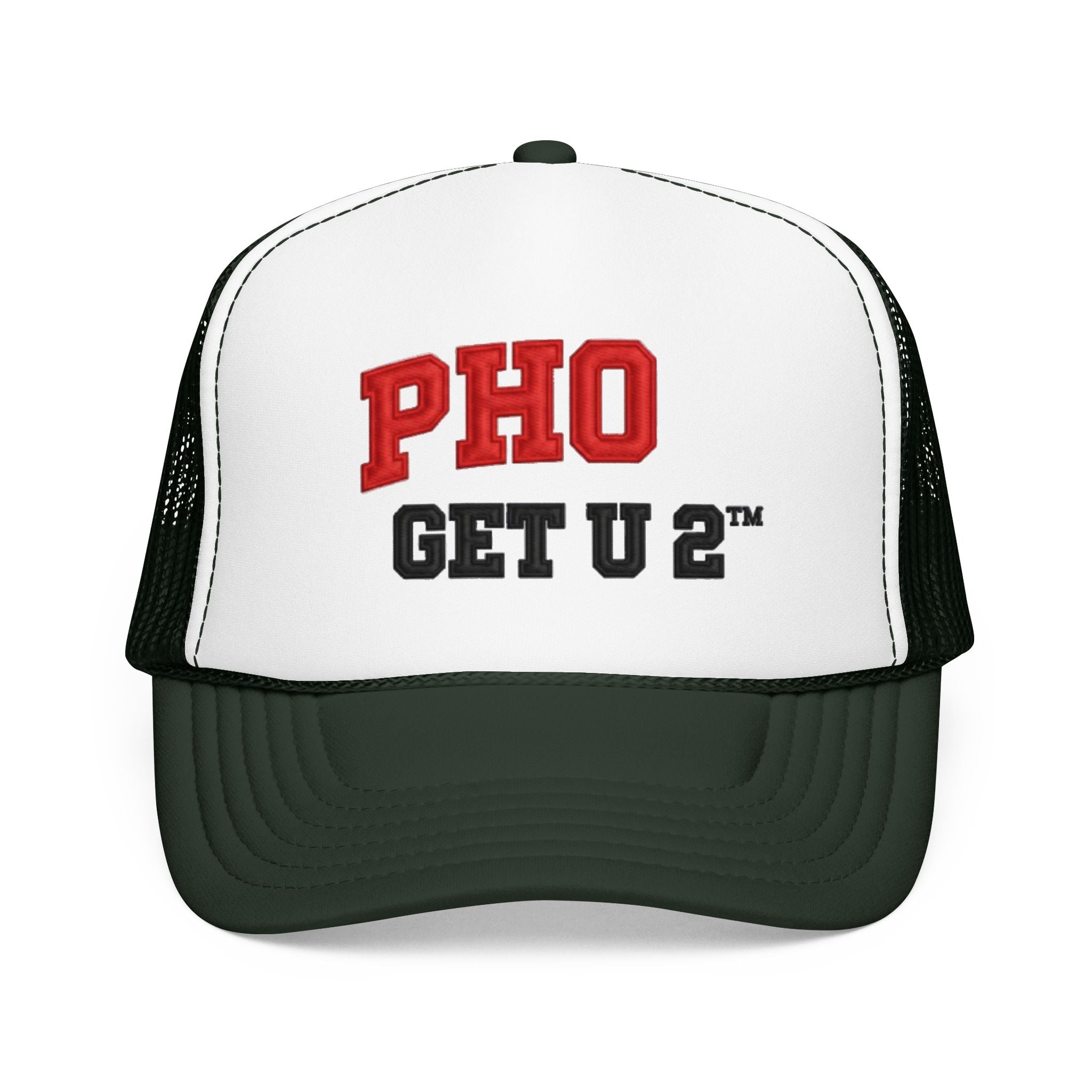 PHO GET U 2™ Trucker Hat – Funny Pho Pun Snapback Mesh Cap