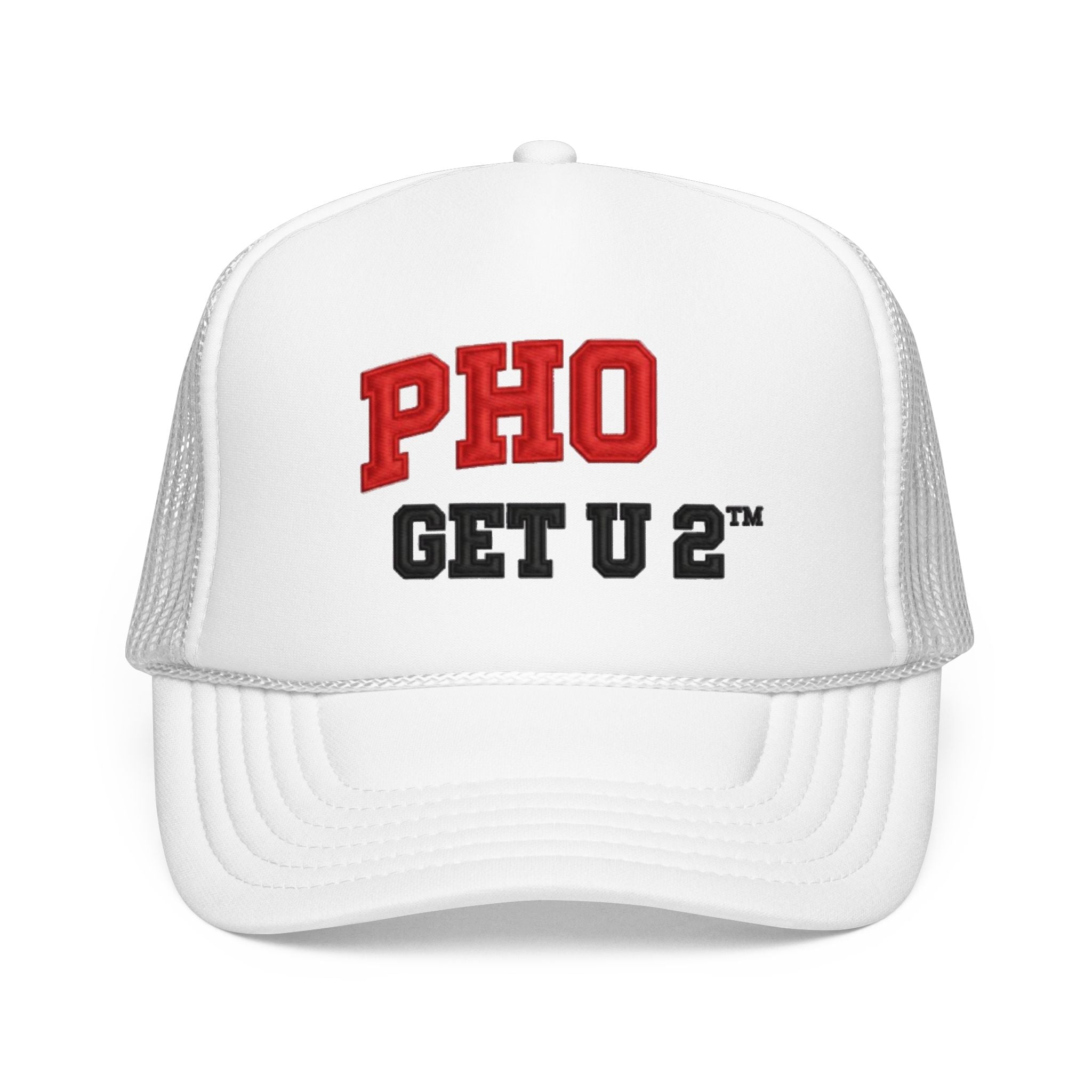 PHO GET U 2™ Trucker Hat – Funny Pho Pun Snapback Mesh Cap