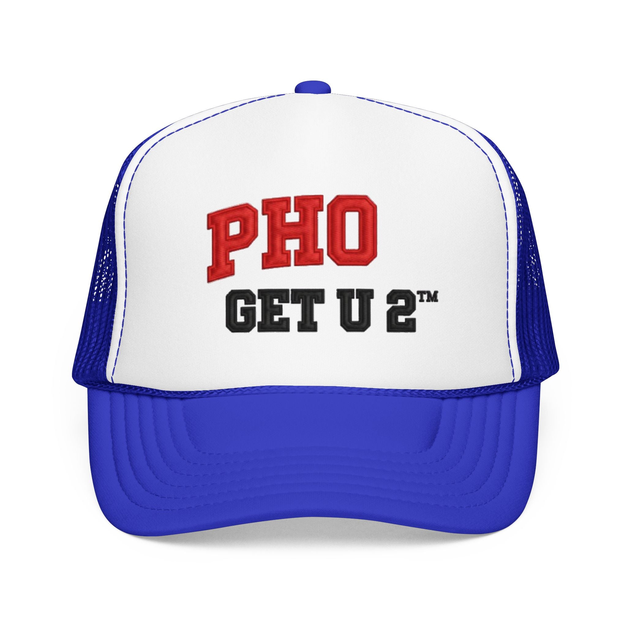 PHO GET U 2™ Trucker Hat – Funny Pho Pun Snapback Mesh Cap