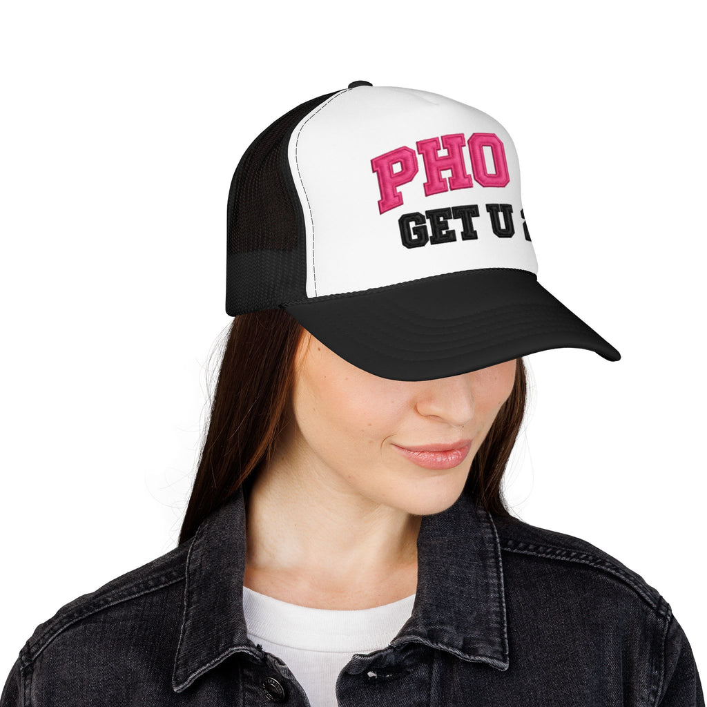 Women’s PHO GET U 2™ OTTO Trucker Mesh Hat Pho Pun Snapback Cap