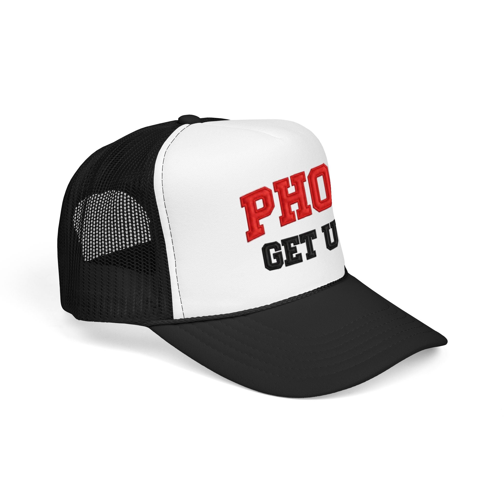 PHO GET U 2™ Trucker Hat – Funny Pho Pun Snapback Mesh Cap