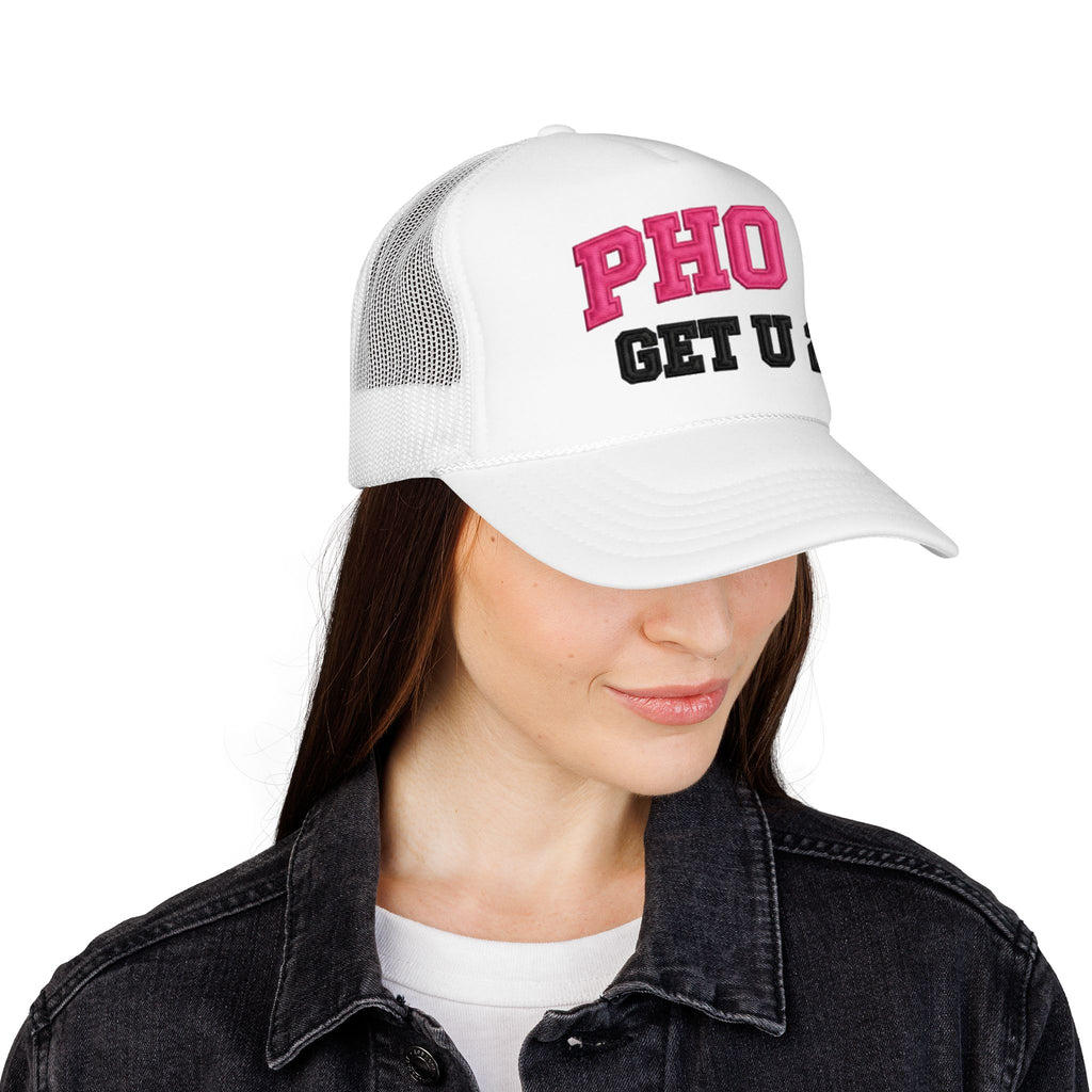 Women’s PHO GET U 2™ OTTO Trucker Mesh Hat Pho Pun Snapback Cap