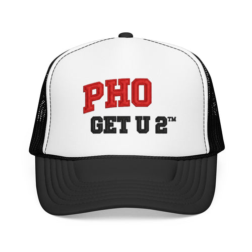 PHO GET U 2™ Trucker Hat – Funny Pho Pun Snapback Mesh Cap
